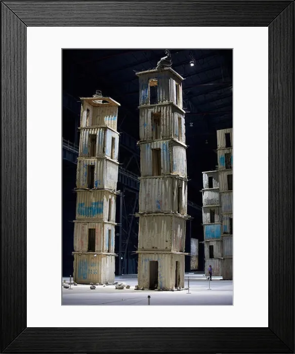 Framed Print : The Seven Heavenly Palaces by Anselm Kiefer at the Art exposure at Pirelli Hangar Bicocca in Milan, Italy Framed Print : The Seven Heavenly Palaces by Anselm Kiefer at the Art exposure at Pirelli Hangar Bicocca in Milan, Italy