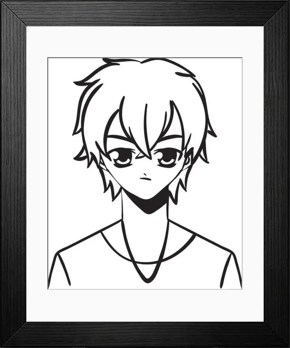 Framed Print : anime male character Framed Print : anime male character