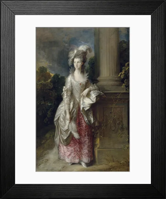 Framed Print : *The Honourable Mrs. Graham* by Thomas Gainsborough is a distinguished portrait of a British aristocrat Framed Print : *The Honourable Mrs. Graham* by Thomas Gainsborough is a distinguished portrait of a British aristocrat