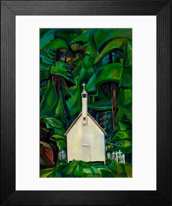 Framed Print : Emily Carr artwork entitled Church at Yuquot Village Framed Print : Emily Carr artwork entitled Church at Yuquot Village