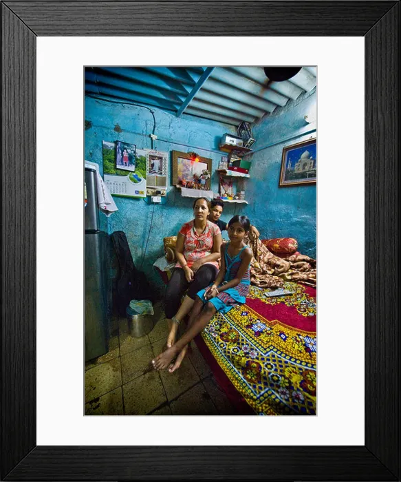 Framed Print : House in the slum near Colaba area, Mumbai, India Framed Print : House in the slum near Colaba area, Mumbai, India