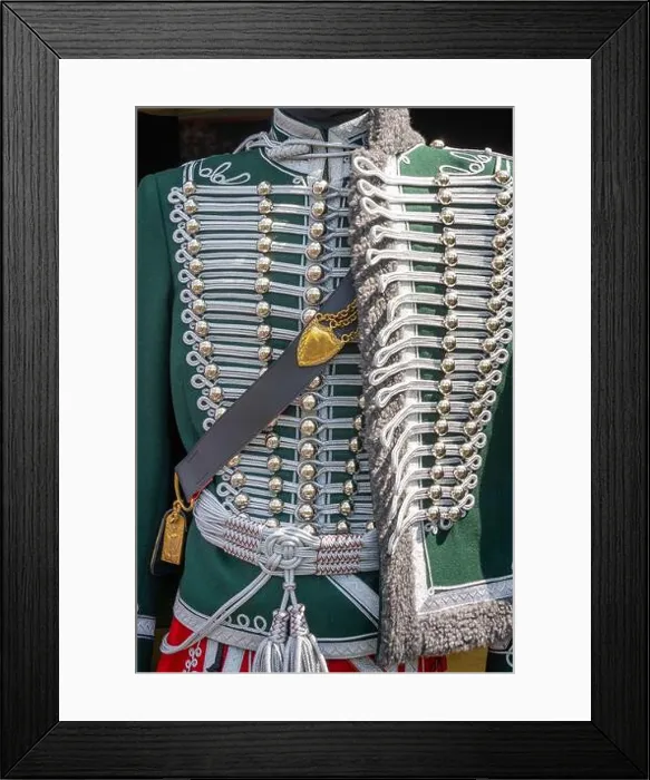 Framed Print : 19th century green Hungarian hussar uniform Framed Print : 19th century green Hungarian hussar uniform