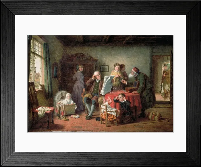 Framed Print : Try this pair, 1864. Artist: Frederick Daniel Hardy Framed Print : Try this pair, 1864. Artist: Frederick Daniel Hardy