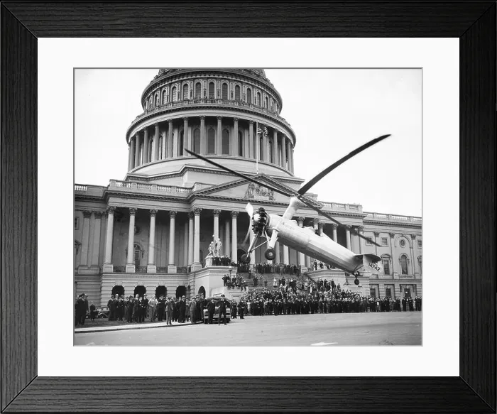 Framed Print : Aircraft lands at U.S. Capitol, Washington, D.C. 1936 April 28 Framed Print : Aircraft lands at U.S. Capitol, Washington, D.C. 1936 April 28