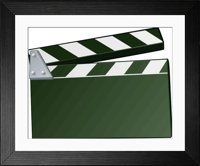 Framed Print : Movie Clapper Board Background Framed Print : Movie Clapper Board Background