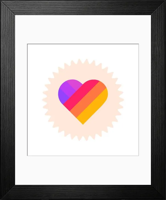 Framed Print : Likee logo. Likee or Like Video is a global short video creation and sharing platform Framed Print : Likee logo. Likee or Like Video is a global short video creation and sharing platform