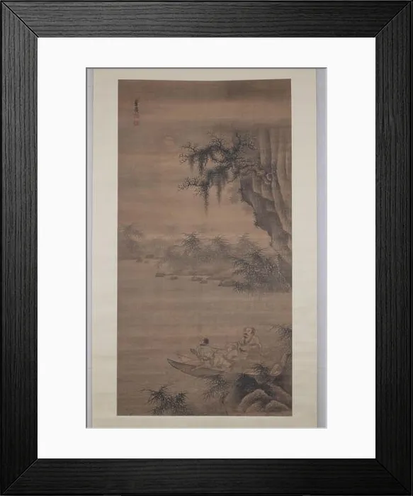Framed Print : Fisherman gazing at the moon late 15th–early 16th century Ye Guang By the banks of a river Framed Print : Fisherman gazing at the moon late 15th–early 16th century Ye Guang By the banks of a river