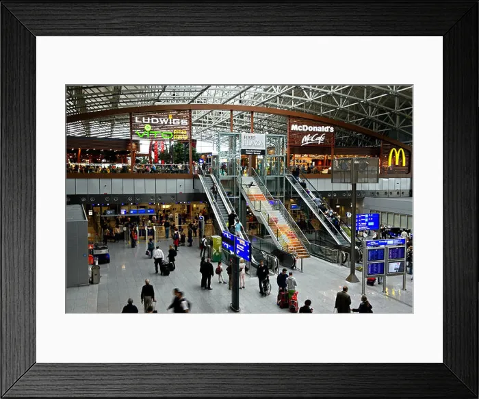 Framed Print : Terminal 2 Of The Frankfurt Airport, Frankfurt, Germany Framed Print : Terminal 2 Of The Frankfurt Airport, Frankfurt, Germany