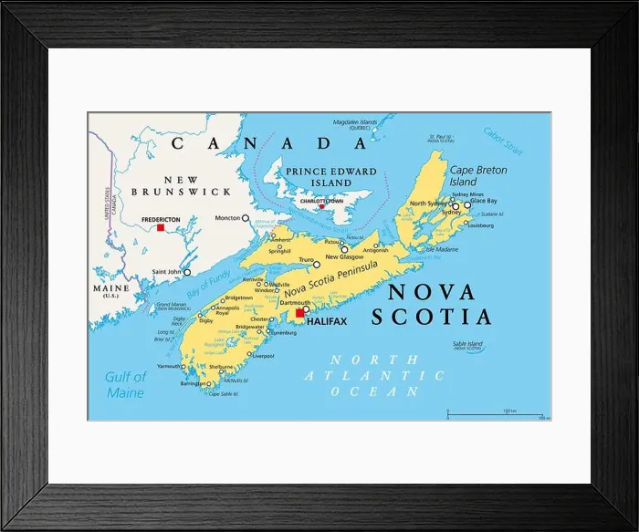Framed Print : Nova Scotia, Maritime and Atlantic province of Canada Framed Print : Nova Scotia, Maritime and Atlantic province of Canada