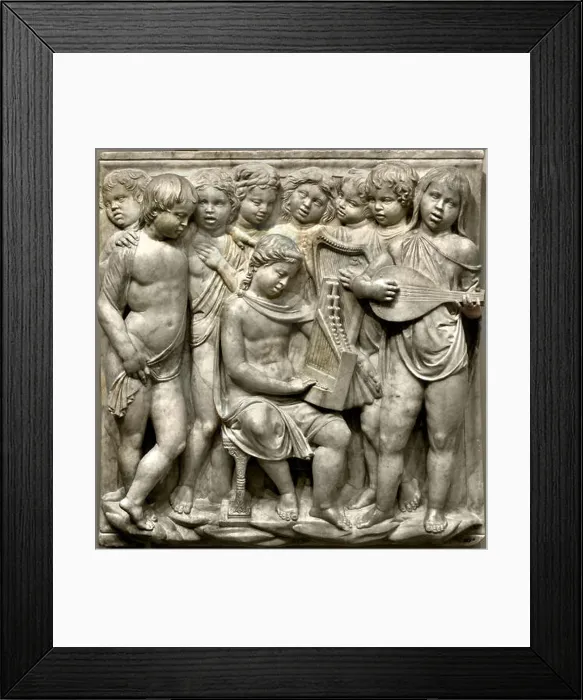 Framed Print : Children singing and playing music Framed Print : Children singing and playing music