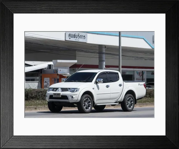 Framed Print : Chiangmai, Thailand - July 14 2023: Private car Framed Print : Chiangmai, Thailand - July 14 2023: Private car