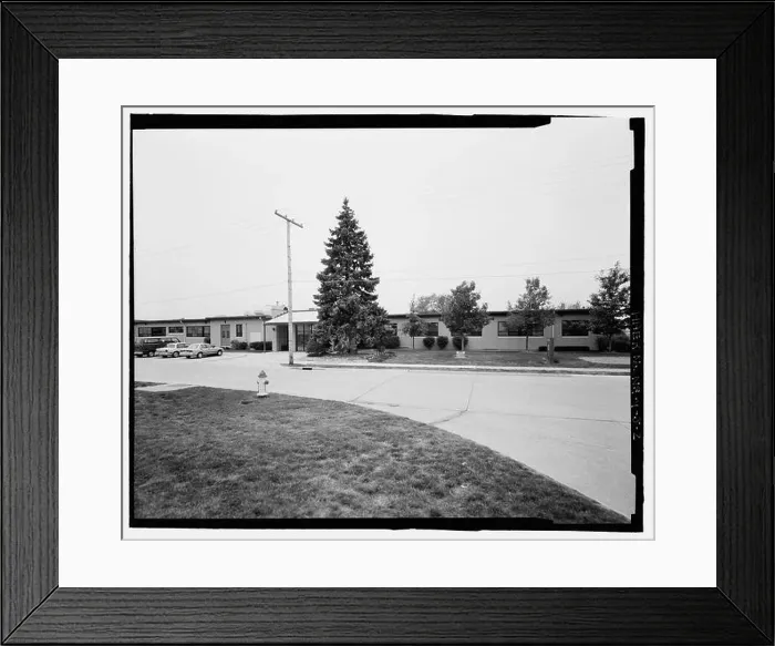 Framed Print : Northeast front. View to southwest Framed Print : Northeast front. View to southwest