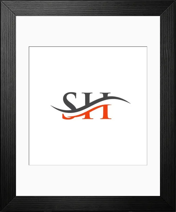 Framed Print : Modern SH Logo Design for business and company identity. Creative SH letter with luxury concept Framed Print : Modern SH Logo Design for business and company identity. Creative SH letter with luxury concept