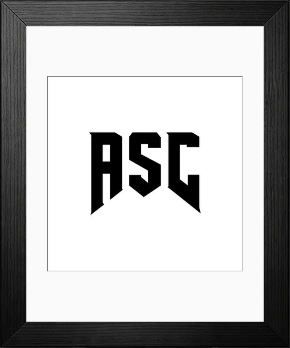 Framed Print : ASC letter logo design for technology company Framed Print : ASC letter logo design for technology company