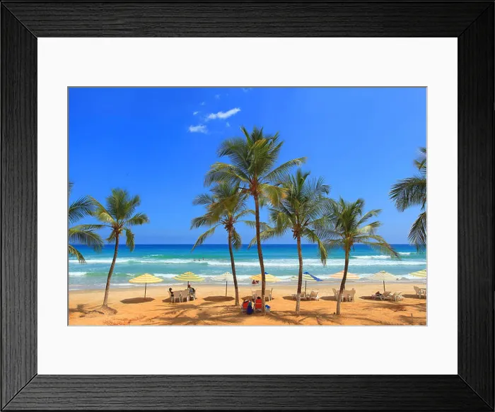 Framed Print : Venezuela, Margarita Island. Guacuco beach Framed Print : Venezuela, Margarita Island. Guacuco beach