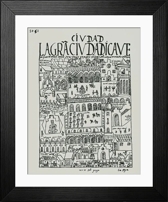 Framed Print : Peruvian codex. Nueva Cronica y Buen Gobierno Framed Print : Peruvian codex. Nueva Cronica y Buen Gobierno