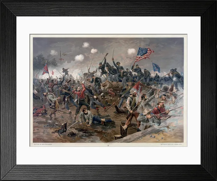 Framed Print : 189 Battle of Spottsylvania by Thure de Thulstrup Framed Print : 189 Battle of Spottsylvania by Thure de Thulstrup