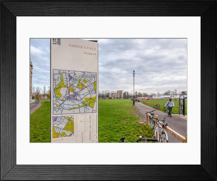 Framed Print : Parker's Piece, a green space near the centre of Cambridge Framed Print : Parker's Piece, a green space near the centre of Cambridge