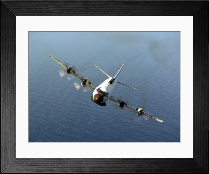 Framed Print : An air-to-air front view of an EP-3E Orion aircraft from Fleet Air Reconnaissance Squadron 2 (VQ-2) Framed Print : An air-to-air front view of an EP-3E Orion aircraft from Fleet Air Reconnaissance Squadron 2 (VQ-2)