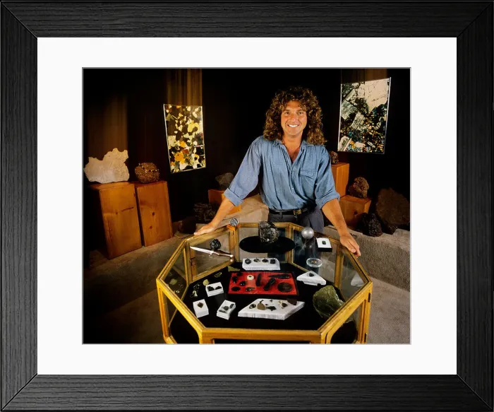 Framed Print : Robert Haag meteorite man Framed Print : Robert Haag meteorite man