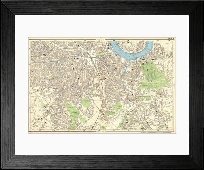 Framed Print : LONDON SOUTH: Camberwell, Greenwich, Deptford, Lewisham, Southwark.BACON, 1902 map Framed Print : LONDON SOUTH: Camberwell, Greenwich, Deptford, Lewisham, Southwark.BACON, 1902 map