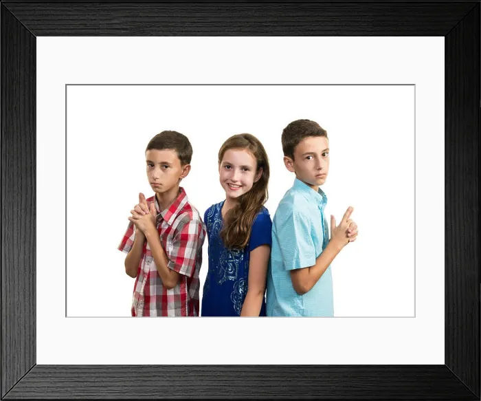 Framed Print : Tweenager triples, two brothers and one sister Framed Print : Tweenager triples, two brothers and one sister