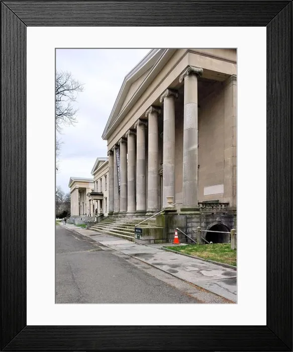 Framed Print : Porticos and columns of the 19th-century historic buildings of the Temple Row at the Snug Harbor, Staten Island, NY, USA Framed Print : Porticos and columns of the 19th-century historic buildings of the Temple Row at the Snug Harbor, Staten Island, NY, USA