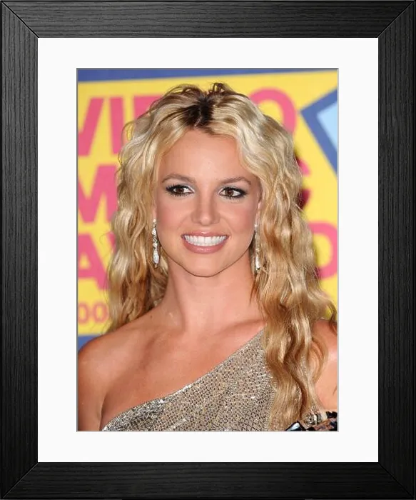 Framed Print : Britney Spears with the awards for Best Female Video Framed Print : Britney Spears with the awards for Best Female Video