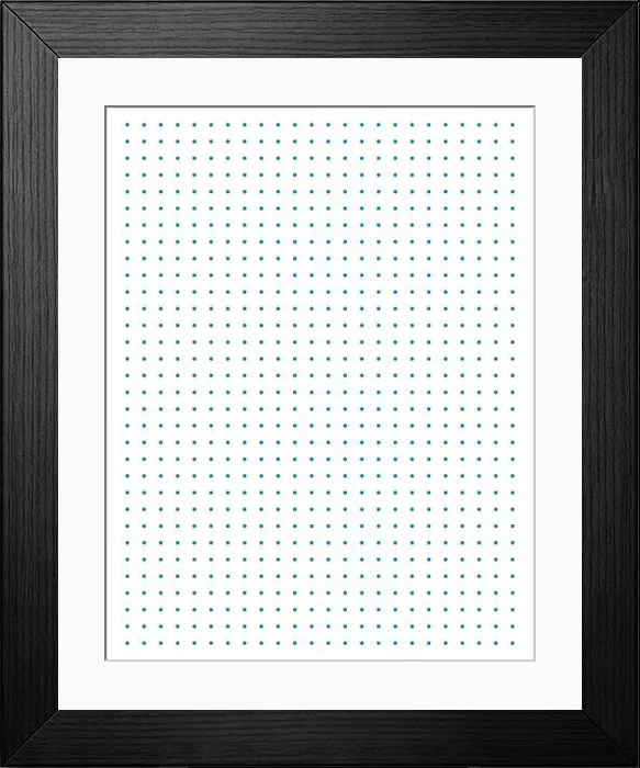 Framed Print : Graph paper. Printable dotted grid paper on white background Framed Print : Graph paper. Printable dotted grid paper on white background