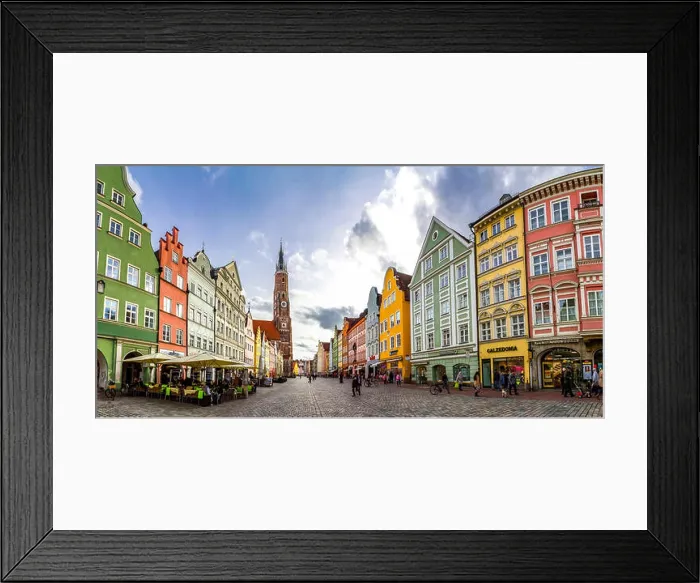 Framed Print : Germany, Bavaria, Landshut, Old town, St. Martin's Church Framed Print : Germany, Bavaria, Landshut, Old town, St. Martin's Church