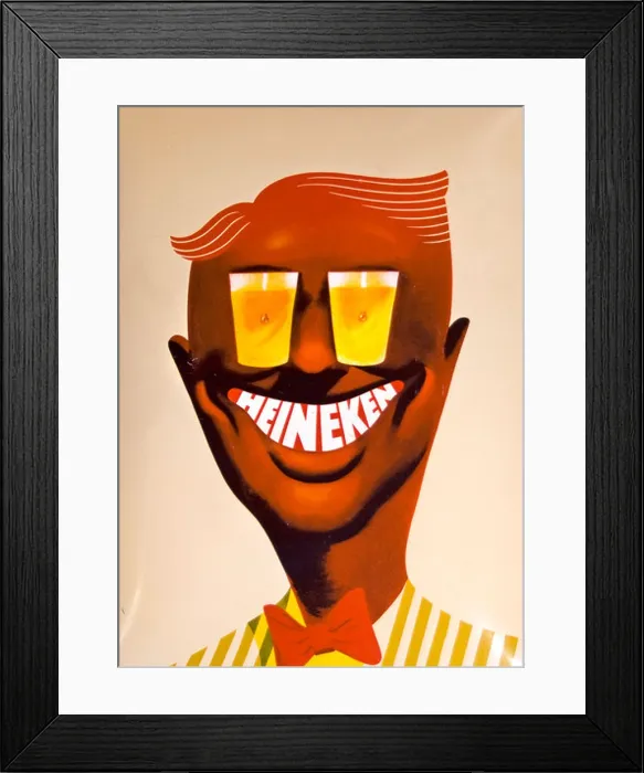 Framed Print : Heineken Beer Sign Pub Bar Cafe Netherlands Framed Print : Heineken Beer Sign Pub Bar Cafe Netherlands