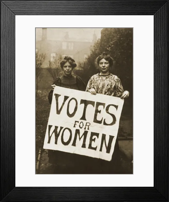 Framed Print : English: WSPU leaders Annie Kenney (left) and Christabel Pankhurst Esperanto: eo:Annie Kenney (maldekstre) kaj eo Framed Print : English: WSPU leaders Annie Kenney (left) and Christabel Pankhurst Esperanto: eo:Annie Kenney (maldekstre) kaj eo