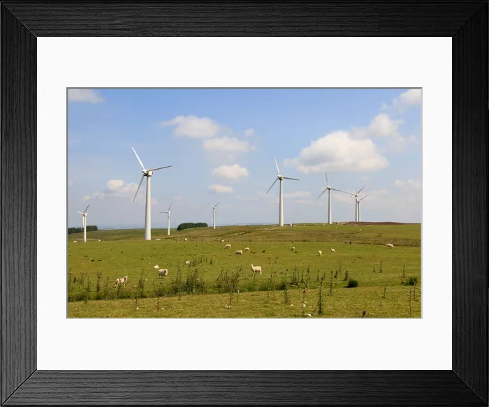 Framed Print : Penrhyddlan and LLidiartywaun Windfarm near Llandinam, Mid Wales Framed Print : Penrhyddlan and LLidiartywaun Windfarm near Llandinam, Mid Wales