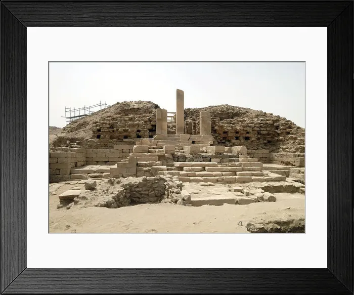 Framed Print : FILE - Columns mark the entrance to a temple from the 7th century B Framed Print : FILE - Columns mark the entrance to a temple from the 7th century B