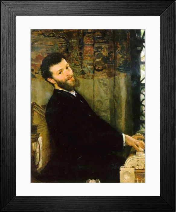 Framed Print : Alma-Tadema Lawrence - Portrait of the Singer George Henschel Framed Print : Alma-Tadema Lawrence - Portrait of the Singer George Henschel