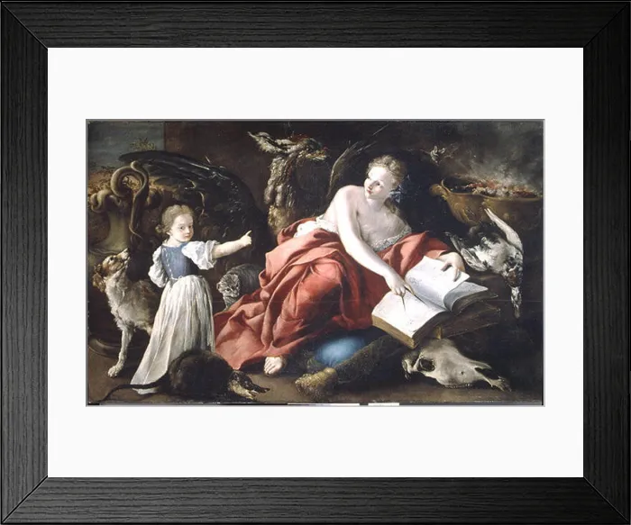 Framed Print : Domenico Guidobono's An Allegory is a work of art that explores symbolic representations Framed Print : Domenico Guidobono's An Allegory is a work of art that explores symbolic representations