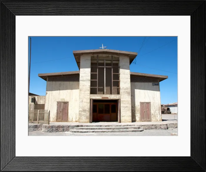 Framed Print : Church Humberstone nitrate ghost town Chile Framed Print : Church Humberstone nitrate ghost town Chile