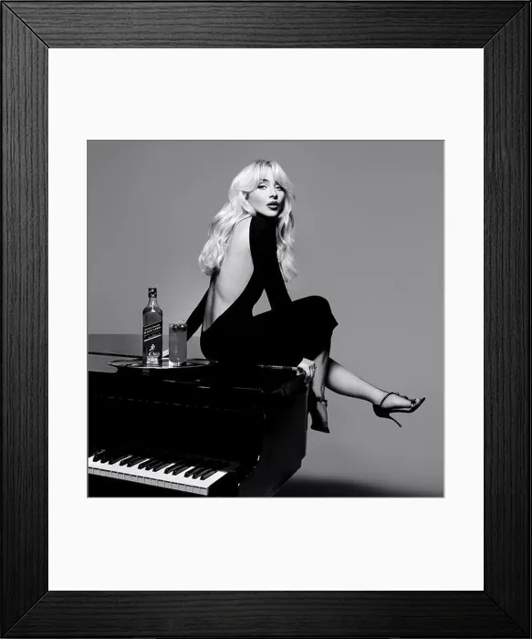 Framed Print : Non Exclusive: US pop sensation Sabrina Carpenter has become the new face of Scotch whisky Johnnie Walker Framed Print : Non Exclusive: US pop sensation Sabrina Carpenter has become the new face of Scotch whisky Johnnie Walker