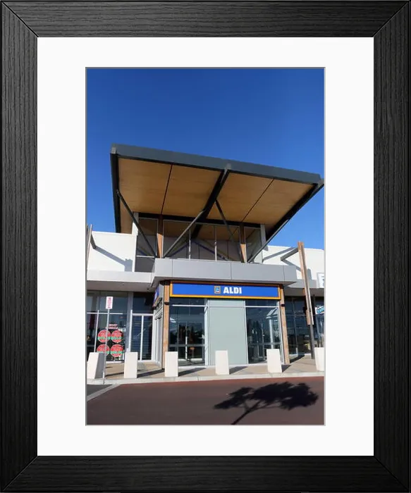 Framed Print : Aldi supermarket in Cranbourne East Melbourne Victoria Australia Framed Print : Aldi supermarket in Cranbourne East Melbourne Victoria Australia