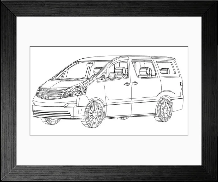 Framed Print : Minivan, car. Abstract drawing. Wire-frame. EPS10 format. Vector created of 3d Framed Print : Minivan, car. Abstract drawing. Wire-frame. EPS10 format. Vector created of 3d