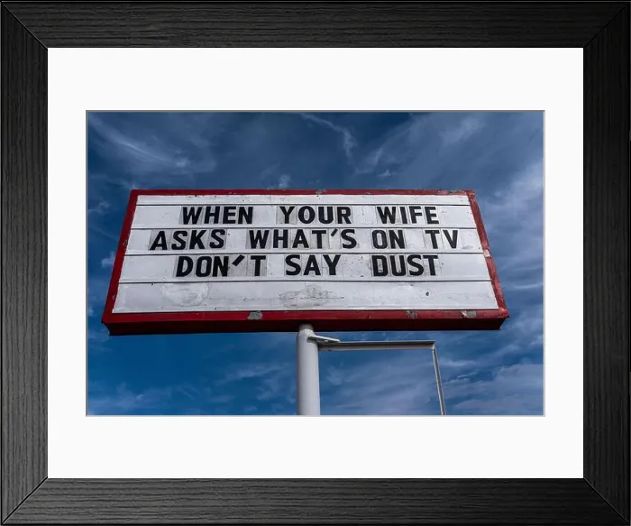Framed Print : outdoor signage in Albuquerque, New Mexico Framed Print : outdoor signage in Albuquerque, New Mexico