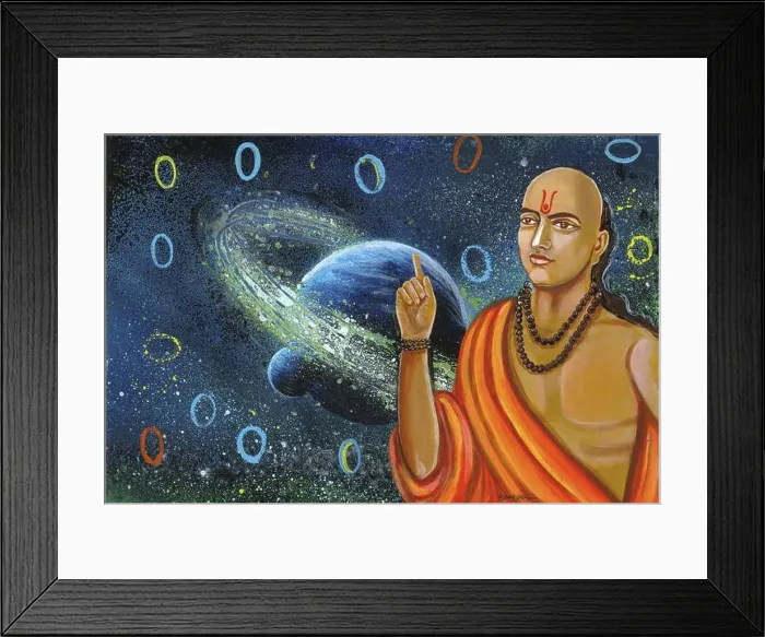 Framed Print : Aryabhata painting, india, asia Framed Print : Aryabhata painting, india, asia