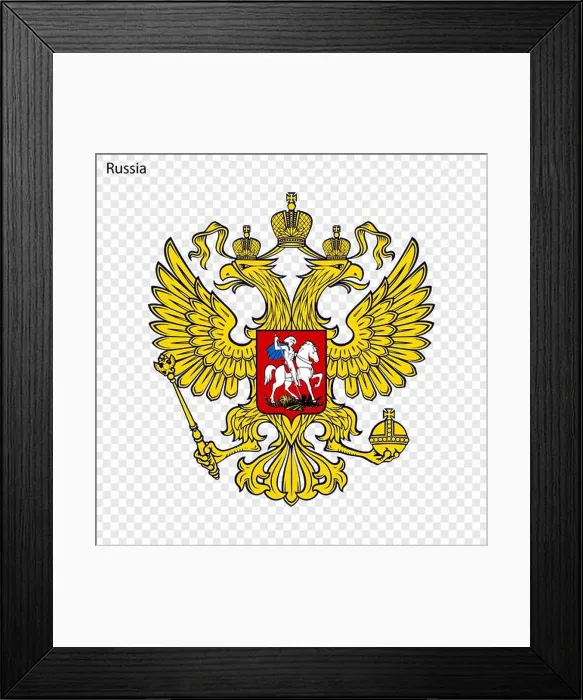 Framed Print : Symbol of Russia. National emblem Framed Print : Symbol of Russia. National emblem