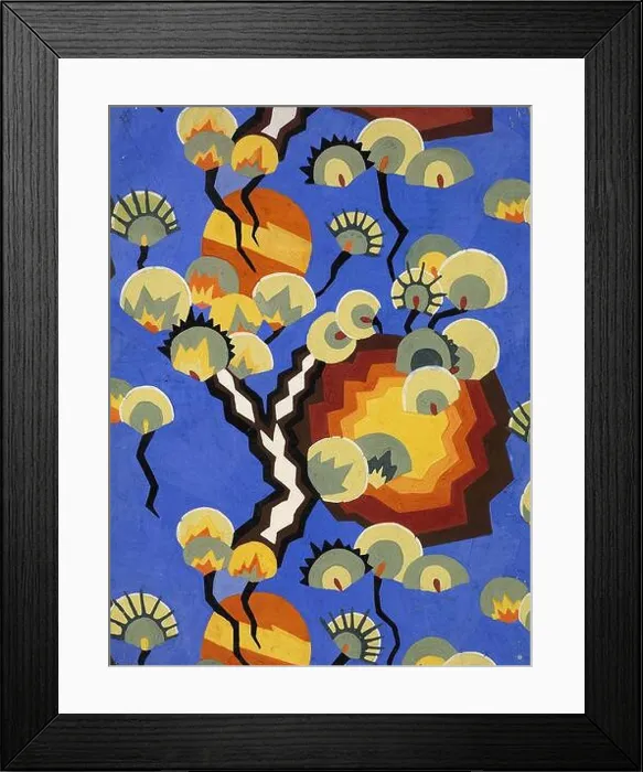 Framed Print : Loïs Mailou Jones Textile Design for Cretonne Framed Print : Loïs Mailou Jones Textile Design for Cretonne