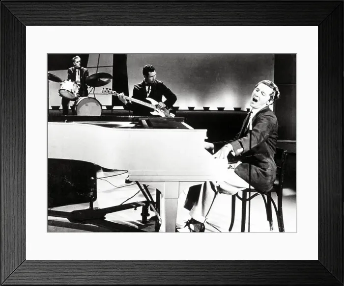 Framed Print : American singer-songwriter and pianist Jerry Lee Lewis. 1957 Framed Print : American singer-songwriter and pianist Jerry Lee Lewis. 1957