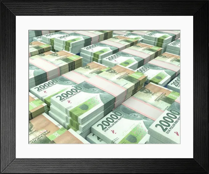 Framed Print : Money of Indonesia. Indonesian rupiah bills. IDR banknotes. 20000 rupiahs. Business, finance, news background Framed Print : Money of Indonesia. Indonesian rupiah bills. IDR banknotes. 20000 rupiahs. Business, finance, news background