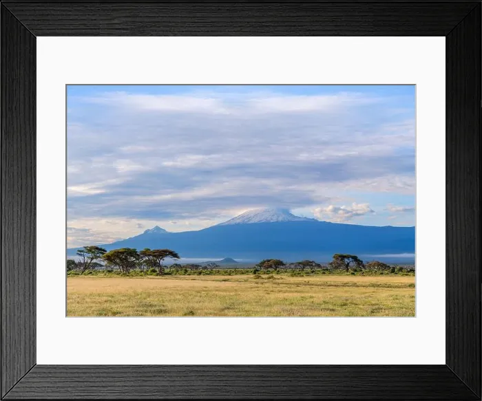Framed Print : Mount Kilimanjaro behind, Amboseli National Park, Kenya, Africa Framed Print : Mount Kilimanjaro behind, Amboseli National Park, Kenya, Africa