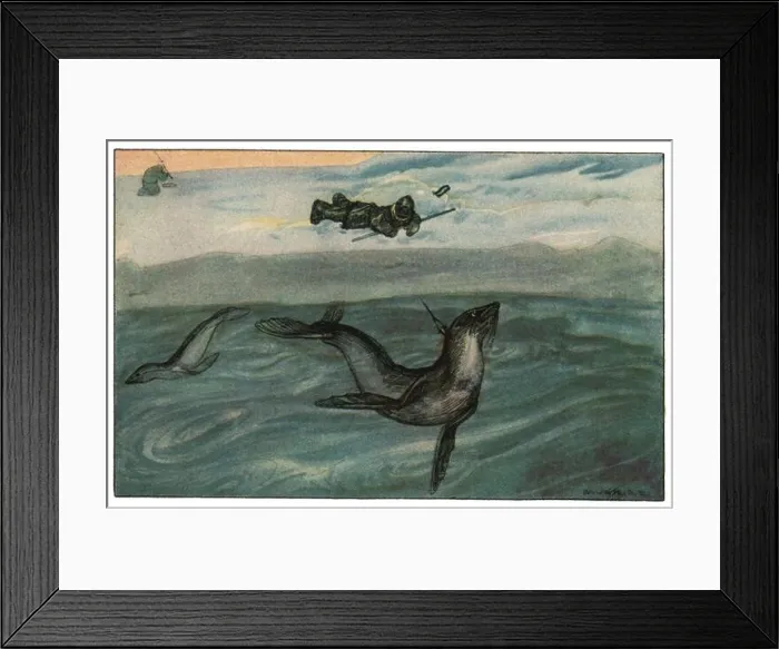Framed Print : El hombre y las fieras. Cacerías y pescas primitivas Framed Print : El hombre y las fieras. Cacerías y pescas primitivas