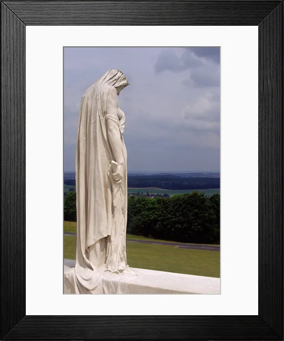 Framed Print : Canada Bereft (or Mother Canada) statue at Vimy Ridge Memorial, Pas de Calais France