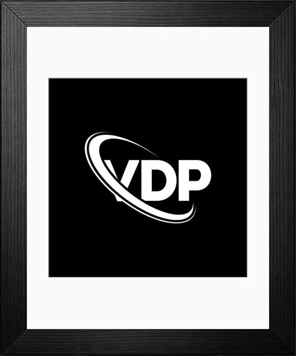 Framed Print : VDP logo. VDP letter. VDP letter logo design Framed Print : VDP logo. VDP letter. VDP letter logo design
